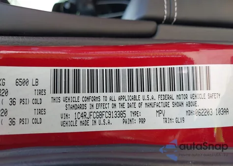 2015 Jeep Grand Cherokee Overland from USA, damaged, VIN 1C4RJFCG8FC913385